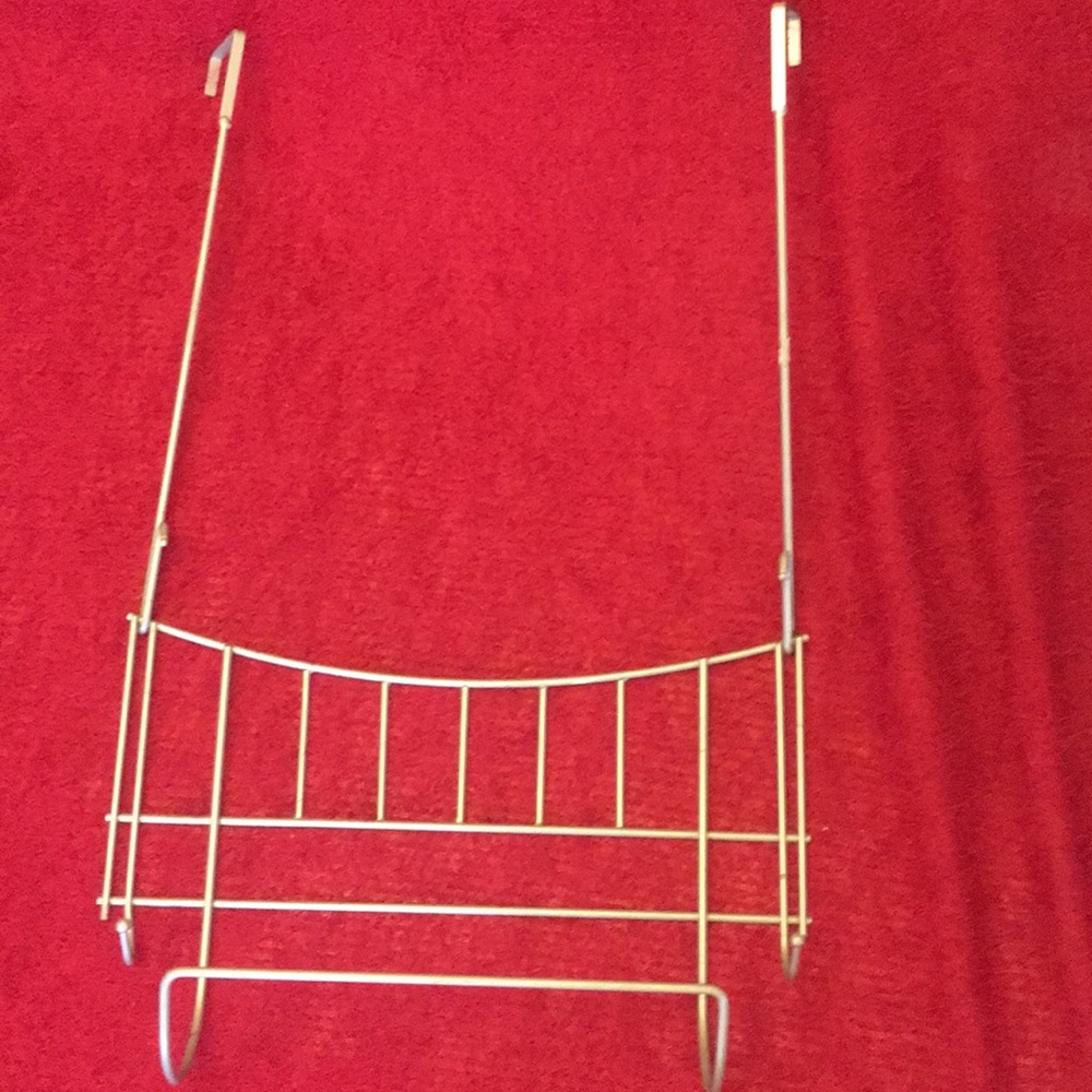 Over the door bathroom towel holder